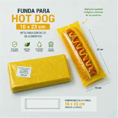 Funda Amarilla Para Hot Dog